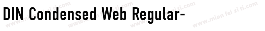 DIN Condensed Web Regular字体转换